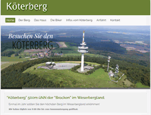 Tablet Screenshot of koeterberg.de